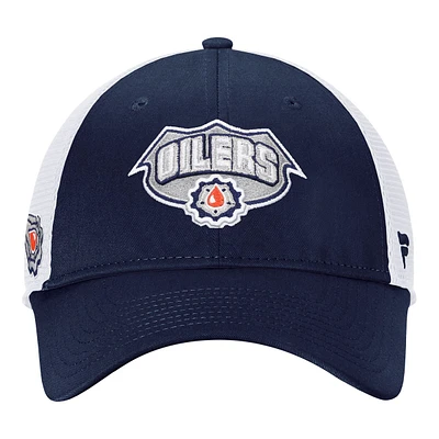 Edmonton Oilers Fanatics Authentic Pro Reverse Retro Struct Adjustable Meshback Cap