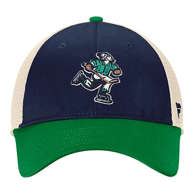 Vancouver Canucks Fanatics Authentic Pro Reverse Retro Struct Adjustable Meshback Cap