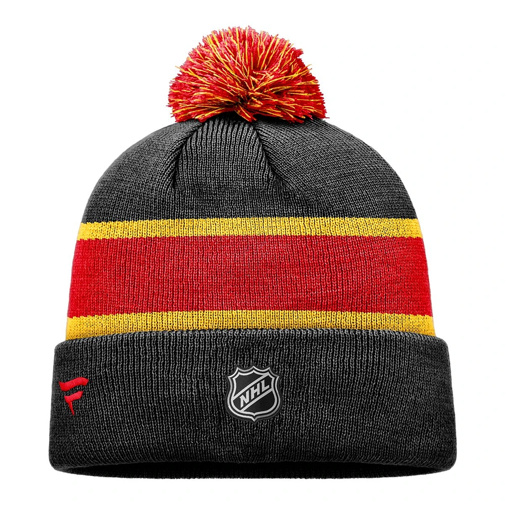 Calgary Flames Fanatics Reverse Retro Pom Knit Hat