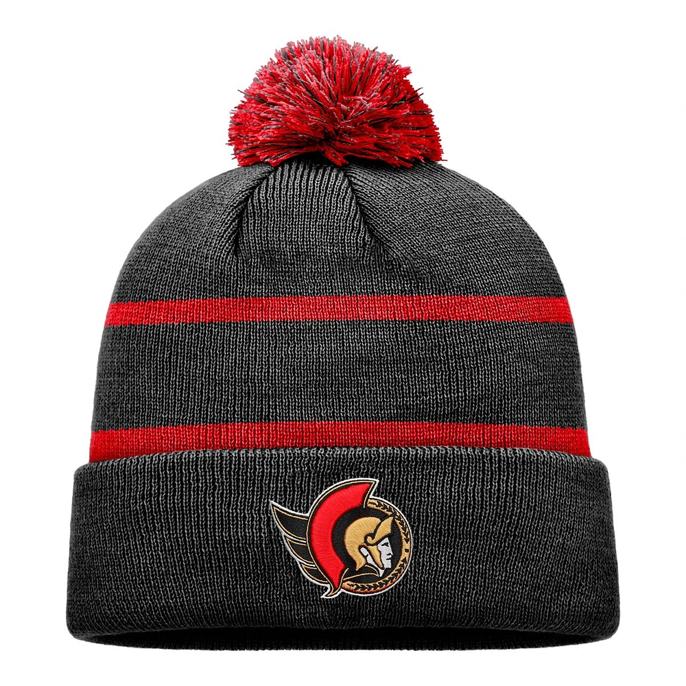 Ottawa Senators Fanatics Reverse Retro Pom Knit Hat