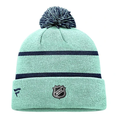 Seattle Kraken Fanatics Reverse Retro Pom Knit Hat