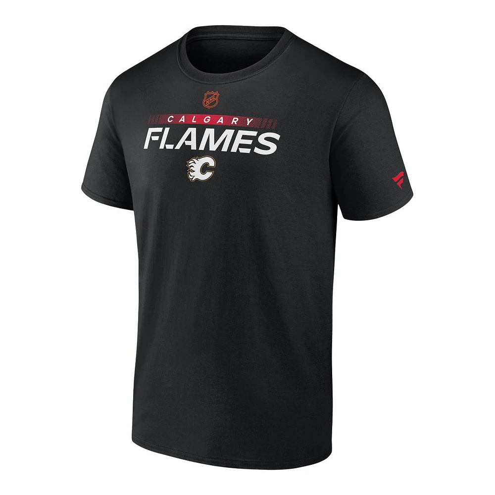 Calgary Flames Fanatics Authentic Pro Reverse Retro Cotton T Shirt