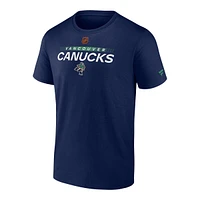 Vancouver Canucks Fanatics Authentic Pro Reverse Retro Cotton T Shirt