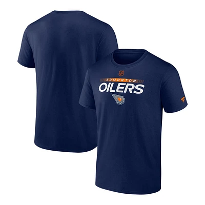 Edmonton Oilers Fanatics Authentic Pro Reverse Retro Cotton T Shirt