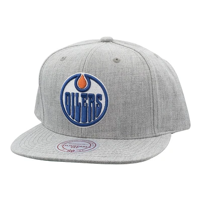 Edmonton Oilers Mitchell & Ness Heather Cap