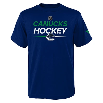 Youth Vancouver Canucks Outerstuff Apro Wordmark T Shirt