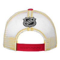 Child Calgary Flames Outerstuff Lockup Meshback Adjustable Cap