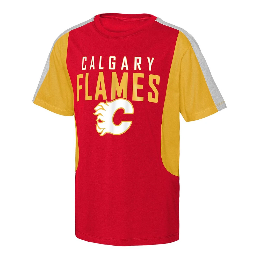 Youth Calgary Flames Outerstuff Compelling Slapshot T Shirt