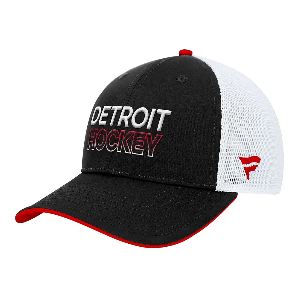 Detroit Red Wings Fanatics Authentic Pro Rink Structured Trucker Cap