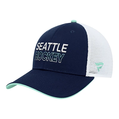 Seattle Kraken Fanatics Authentic Pro Rink Structured Trucker Cap