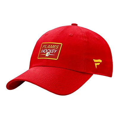 Calgary Flames Fanatics Authentic Pro Prime Unstructured Adjustable Cap