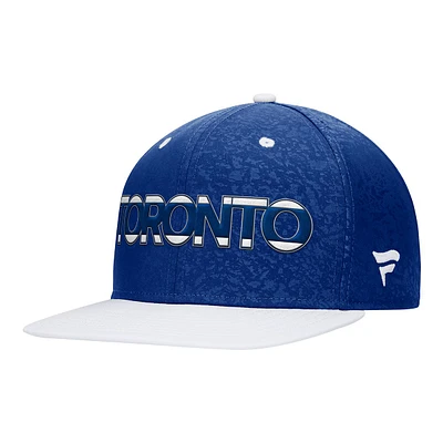 Toronto Maple Leafs Fanatics Authentic Pro Rink Debossed Flat Brim Snapback Cap