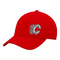 Calgary Flames Fanatics Authentic Pro Road Struct Adjustable Cap