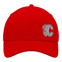 Calgary Flames Fanatics Authentic Pro Road Struct Adjustable Cap