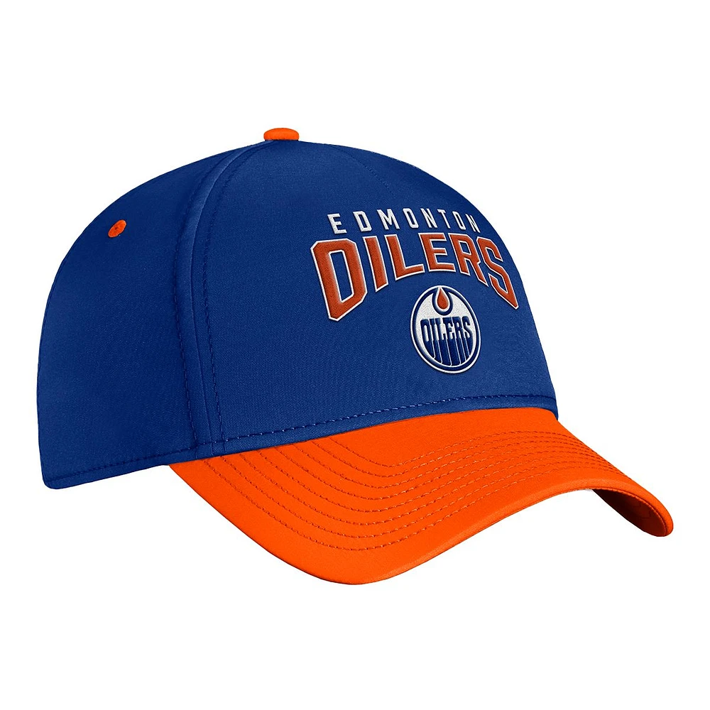 Edmonton Oilers Fanatics Fundamental Structured Flex Cap