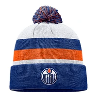 Edmonton Oilers Fanatics Fundamental Cuffed Pom Knit