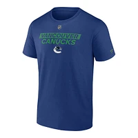 Vancouver Canucks Fanatics Authentic Pro Primary Cotton T Shirt