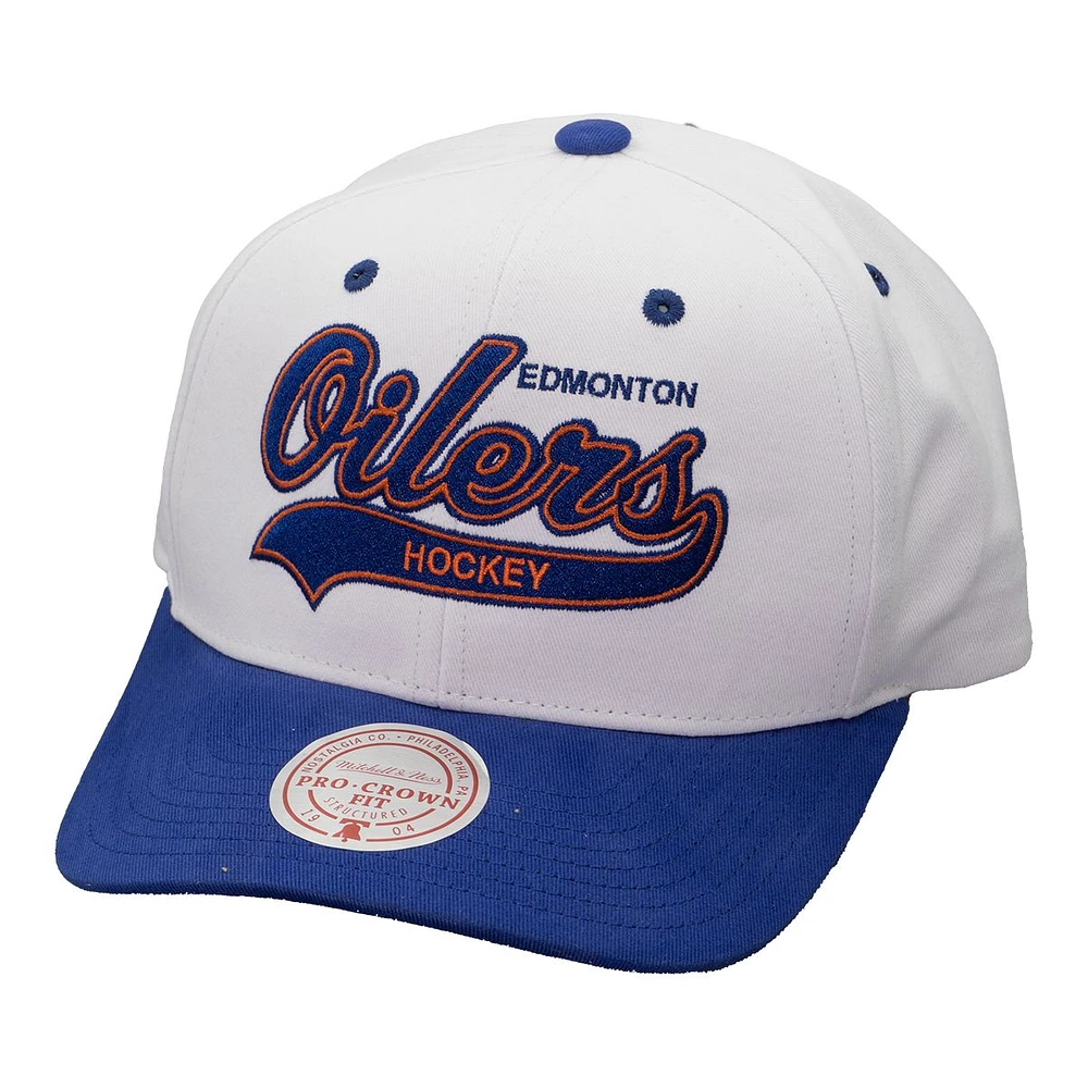 Edmonton Oilers Mitchell & Ness Tail Sweep Pro Snapback Cap