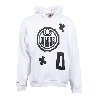 Edmonton Oilers Mitchell & Ness Black Tape Hoodie