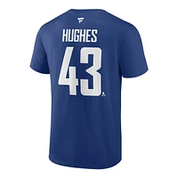 Vancouver Canucks Fanatics Quinn Hughes Captain Player T Shirt