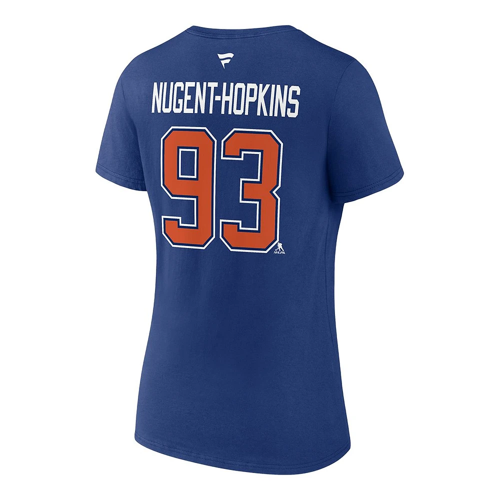 Edmonton Oilers Fanatics Women's Ryan Nugent-Hopkins Player T Shirt