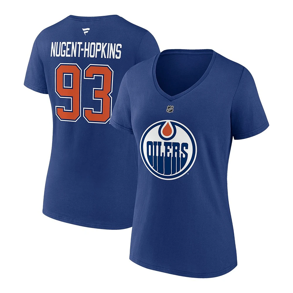 Edmonton Oilers Fanatics Women's Ryan Nugent-Hopkins Player T Shirt