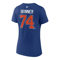 Edmonton Oilers Fanatics Women's Stuart Skinner Player T Shirt