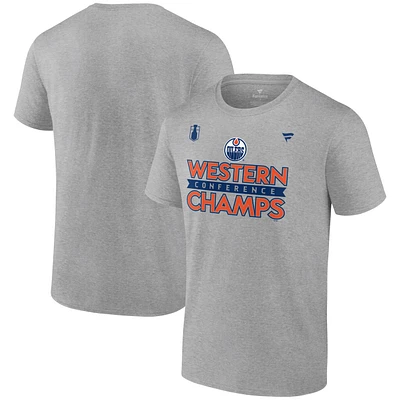 Edmonton Oilers Fanatics Western Conference Champions Locker Room T Shirt