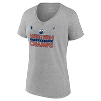 Edmonton Oilers Fanatics Women's Conference Champions Locker Room T Shirt