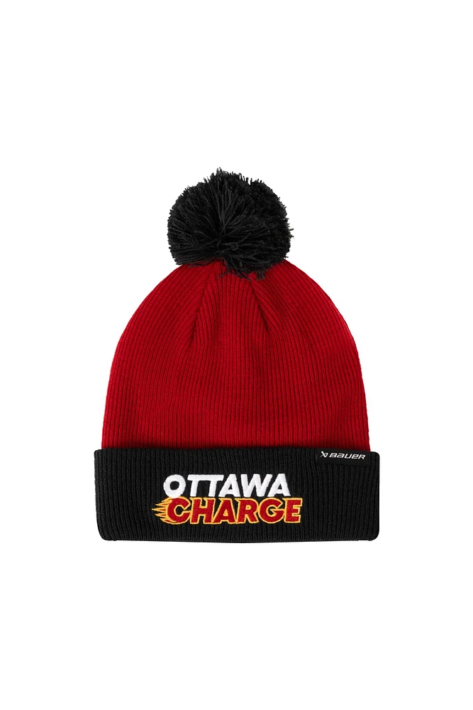 PWHL Ottawa Charge Bauer Senior Knit Pom Hat