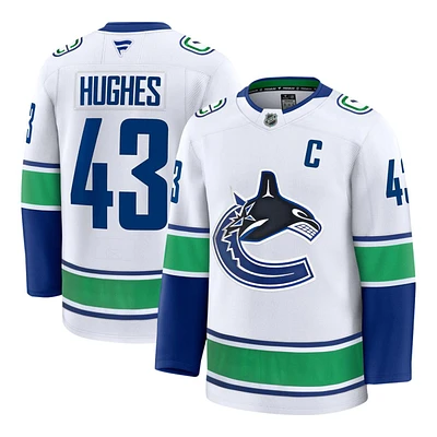 Vancouver Canucks Fanatics Quinn Hughes Premier Jersey