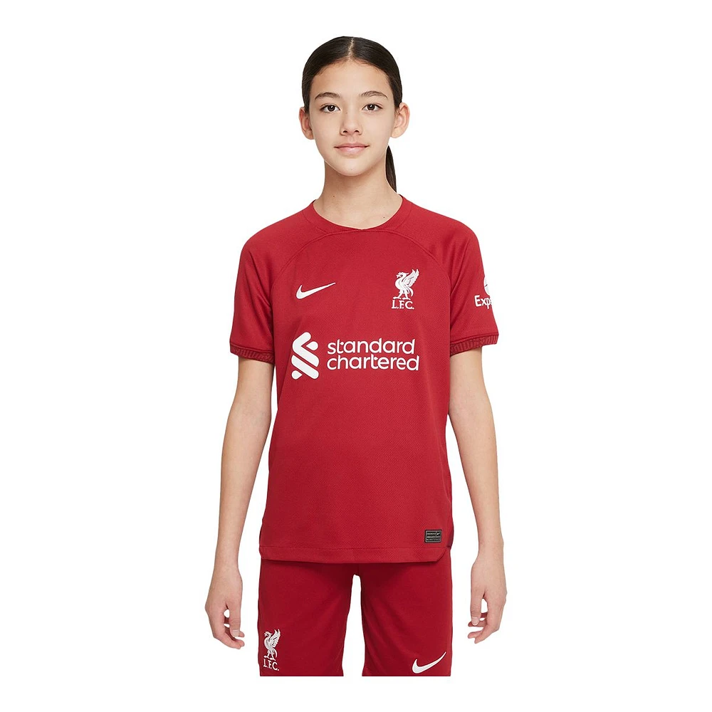 Liverpool FC Nike Youth Replica Soccer Jersey, Football, EPL