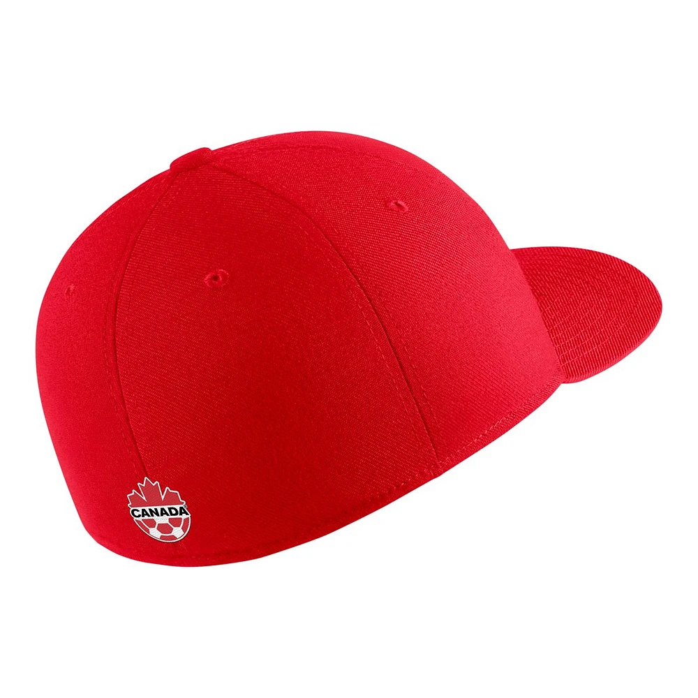 Youth Canada Soccer Nike Dri-FIT Swooshflex Cap