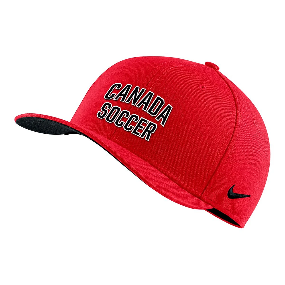 Youth Canada Soccer Nike Dri-FIT Swooshflex Cap