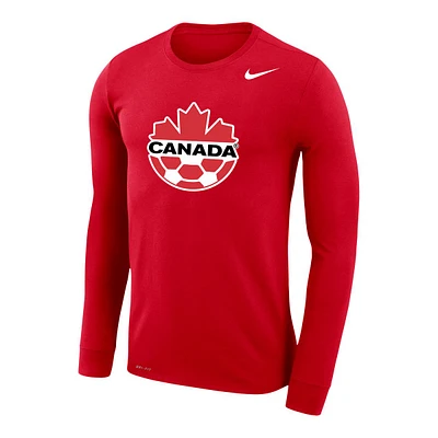 Canada Soccer Nike Core Cotton Long Sleeve T Shirt