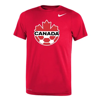 Youth Canada Soccer Nike Dri-FIT Legend Logo T Shirt