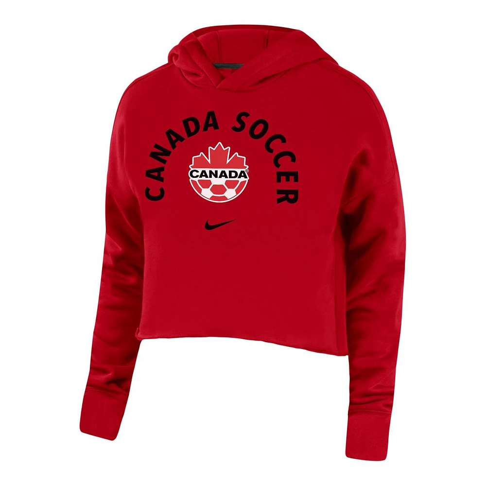 Canada Soccer Nike Women's Campus Crop Hoodie