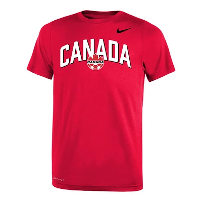 Youth Canada Soccer Nike Dri-FIT Legend Wordmark T Shirt