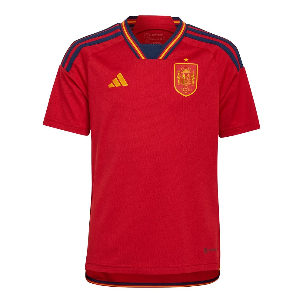 Spain adidas Youth Replica Soccer Jersey, Football, International