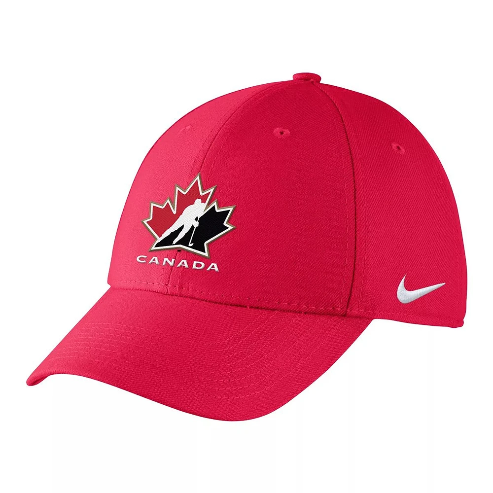 Team Canada Nike Dri-FIT Swoosh Flex Hat, IIHF, Hockey