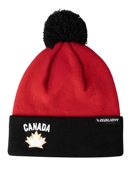 Bauer Hockey Canada Twotone Pom Knit Hat