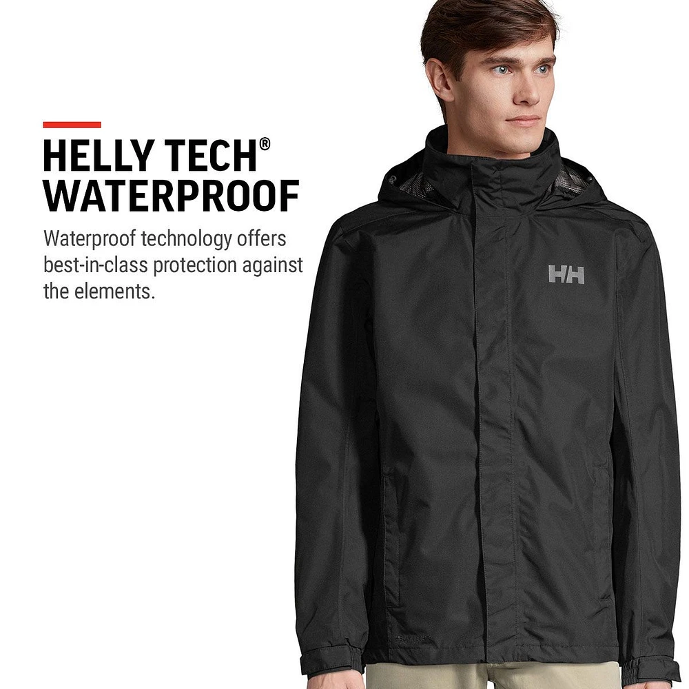 Helly Hansen Men's Dubliner Hooded Jacket, Waterproof, Breathable, Lightweight, Windbreaker