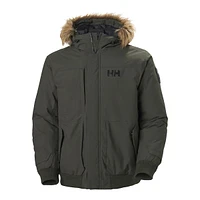 Helly Hansen Men's Barents Bomber Winter Jacket, Short, Insulated Synthetic, Hooded