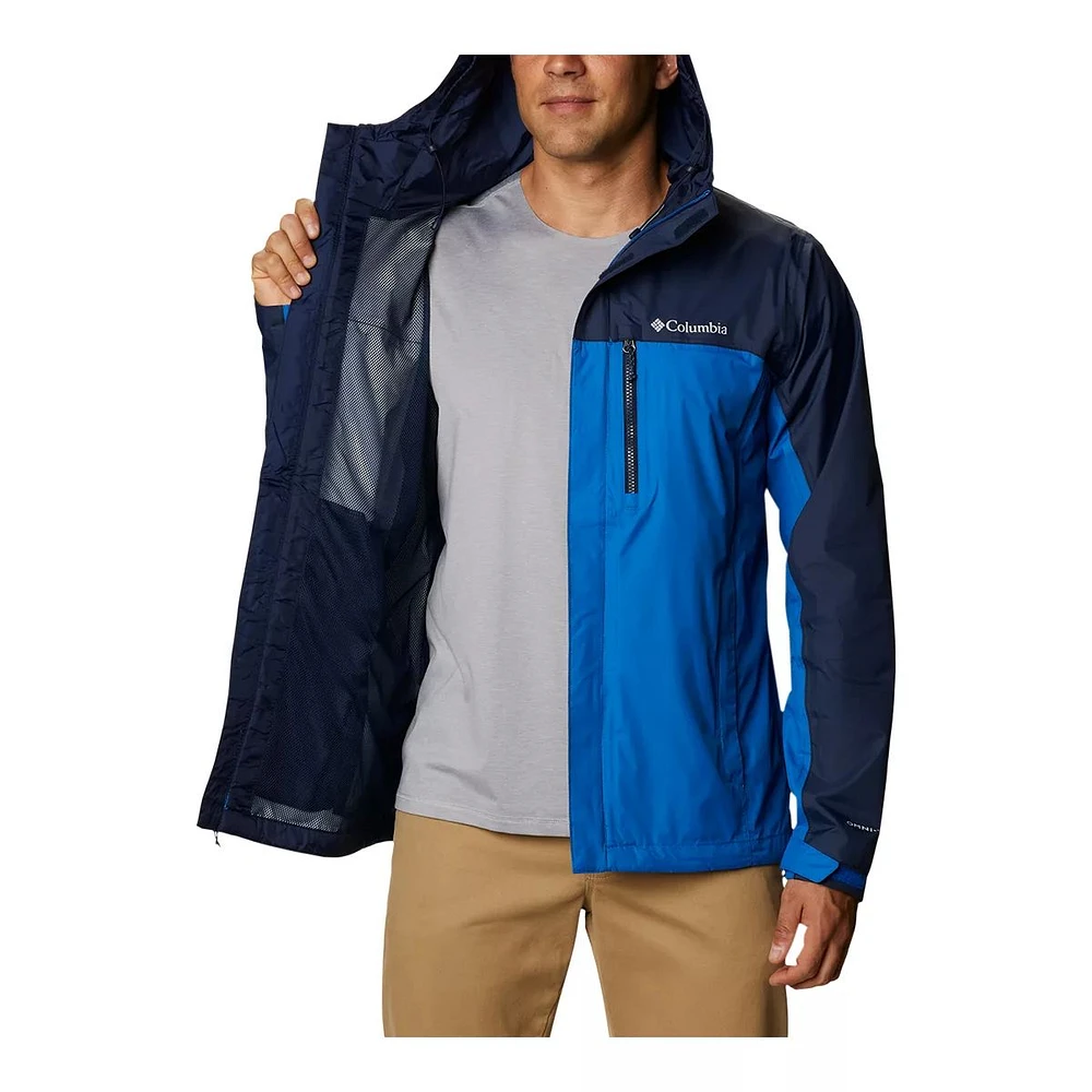 Columbia Men's Pouring Adventure II Hooded Rain Jacket, Waterproof, Breathable, Lightweight