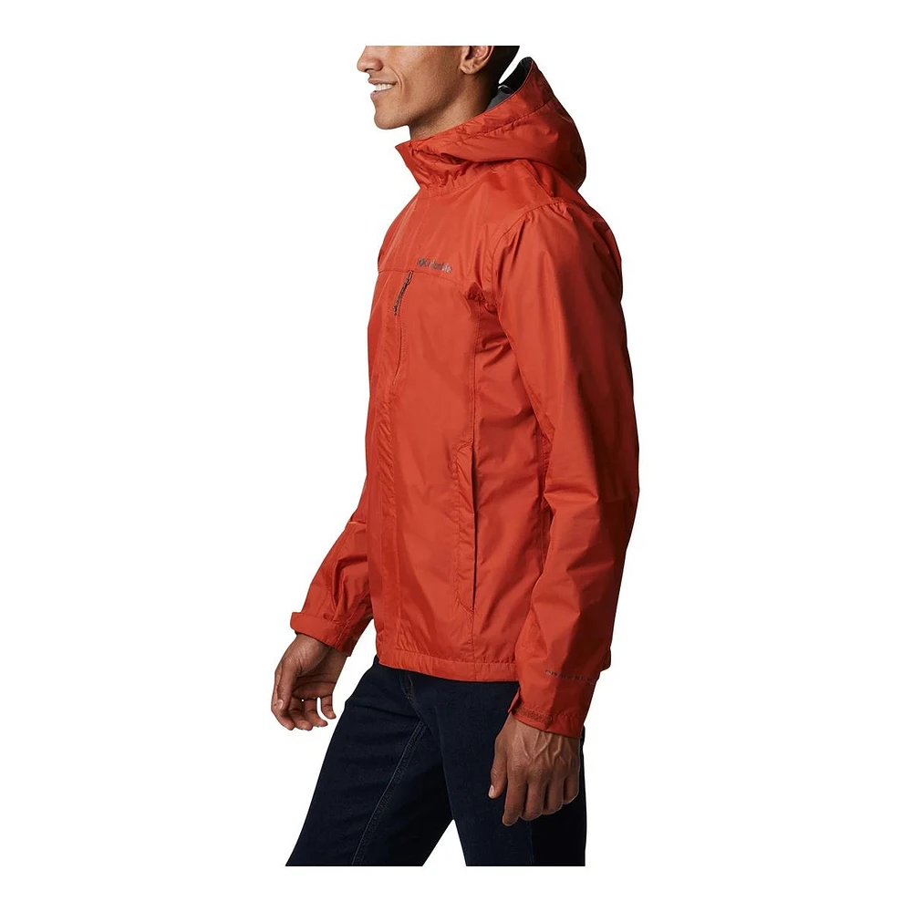 Columbia Men's Pouring Adventure II Hooded Rain Jacket, Waterproof, Breathable, Lightweight