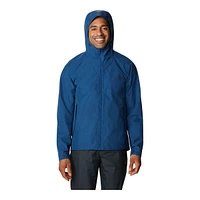 Mountain Hardwear Men's Exposure/2 Gore-Tex Paclite Hooded Rain Jacket, Waterproof, Lightweight