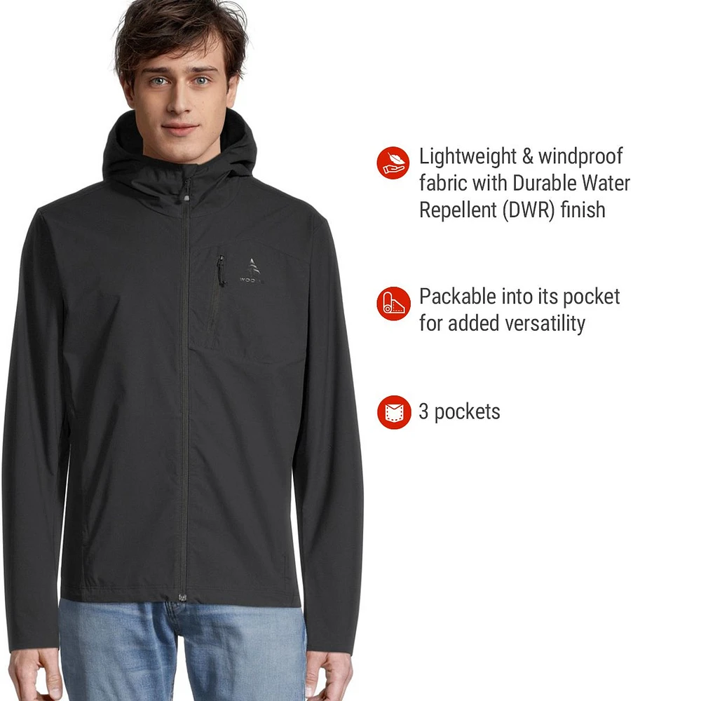 Woods Men's Roche Trek Wind Packable Jacket