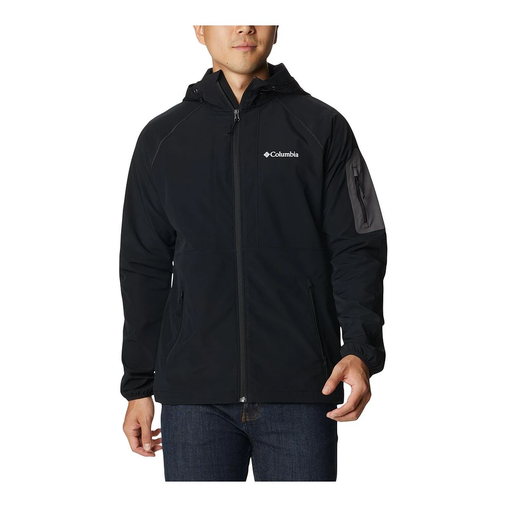 Columbia Men's Tall Heights™️ Hooded Softshell Adjustable Water-Resistant Jacket