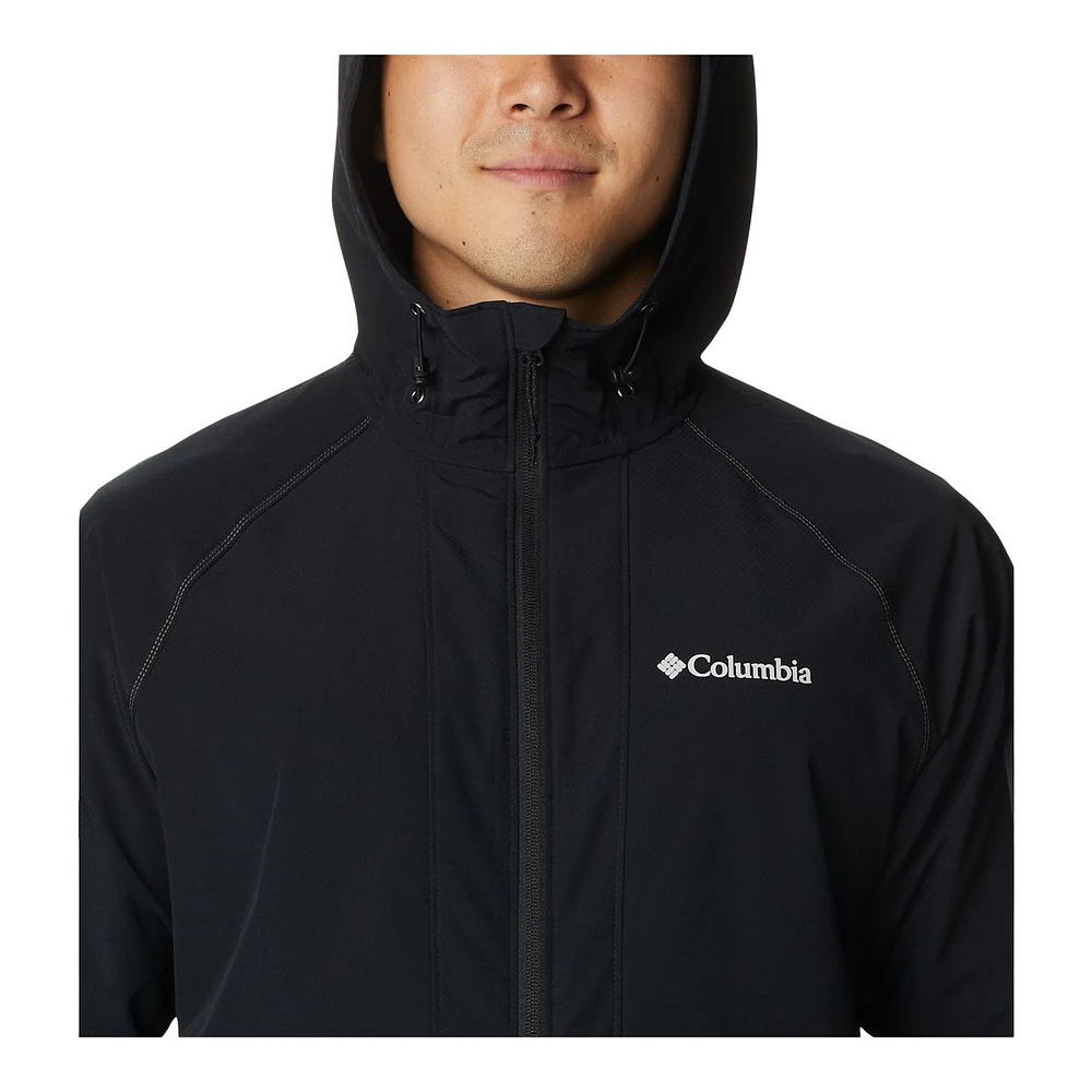 Columbia Men's Tall Heights™️ Hooded Softshell Adjustable Water-Resistant Jacket