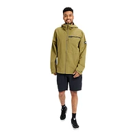 Burton Men's Veridry 2.5L Hooded Rain Jacket, Waterproof, Packable, Lightweight, Shell